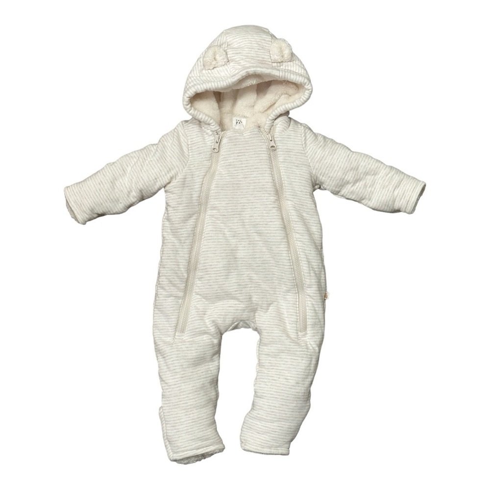 NWOT Gap - baby Gap Baby Hoodie Sherpa-Lined One-Piece, 0-3 MO